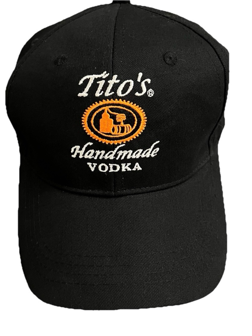 Tito's Handmade Vodka Black Embroidered Baseball Cap